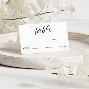 Carte De Placement Numéro de table minimaliste du Mariage Placement