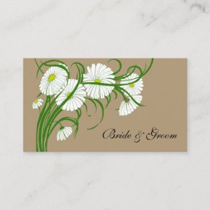 Carte De Placement Numéros de table de mariage vintage Fleurs de Gerb
