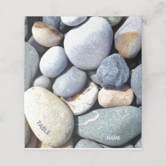 Carte De Placement Oeil Attrayant Rustique Moderne Inhabituel Galets