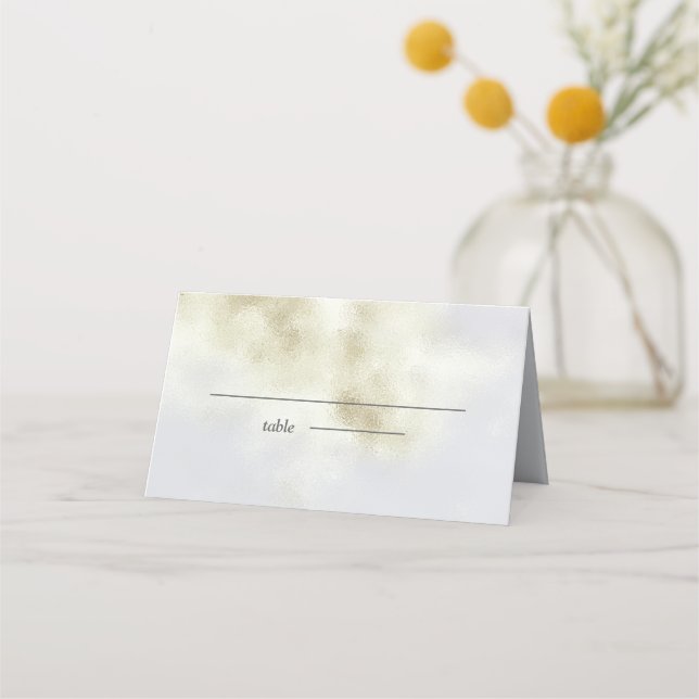 Carte De Placement Opale blanche simple (Devant)