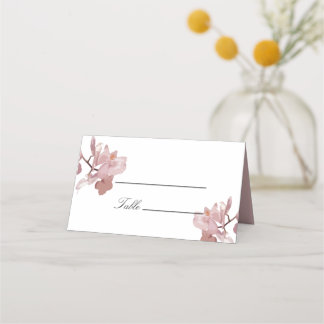 Carte De Placement Orchidée rose foncé