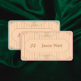 Carte De Placement Ornate Art Nouveau Wedding