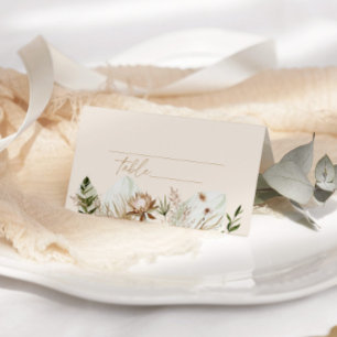 Carte De Placement Pampas tropicale mariage