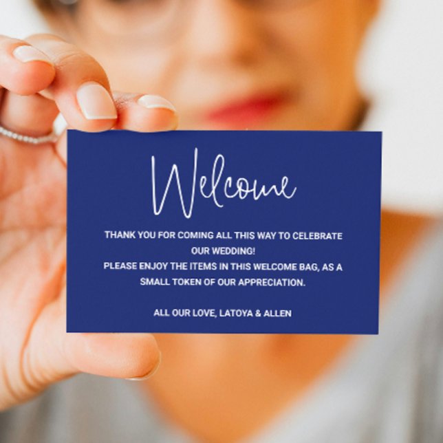 Carte De Placement Panier cadeau de bienvenue pour Mariage de script  (Créateur téléchargé)