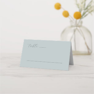 Carte De Placement Panneau de table minimaliste sarcelle serein