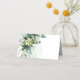 Carte De Placement Pape végétale douce Mariage Succulente Florale