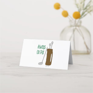 Carte De Placement Par Golf