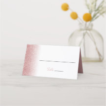 Parties scintillant or rose pliée Mariage Place Ca
