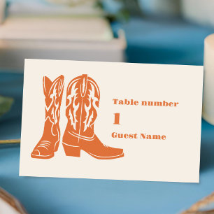 Carte De Placement Pays du Sud-Ouest Ranch Mariage de l'Ouest