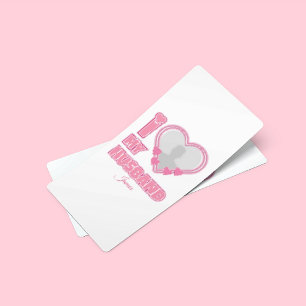 Carte De Placement Personnalisé J'aime mon mari – Ajouter une photo e