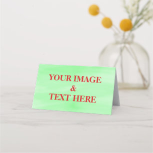 Carte De Placement Personnalisé Personnalisé Votre Propre Photo & Tex