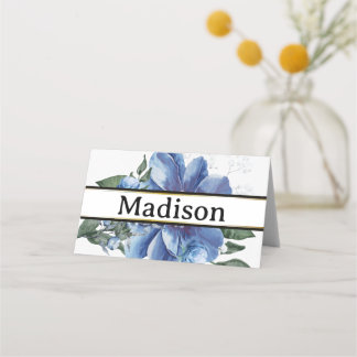 Carte de placement personnalisée florale minimalis