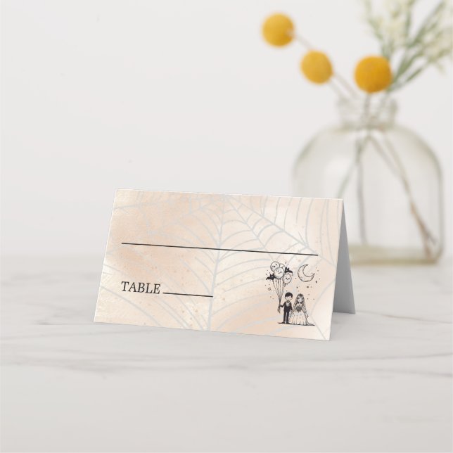 Carte De Placement Petit couple éffrayant (Devant)