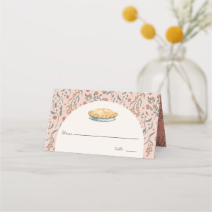 Carte De Placement Petite Cutie Pie Rose Floral Fille Baby shower
