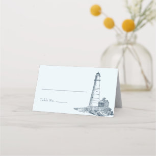 Carte De Placement Phare Nautique Océan Mariage de bord de mer