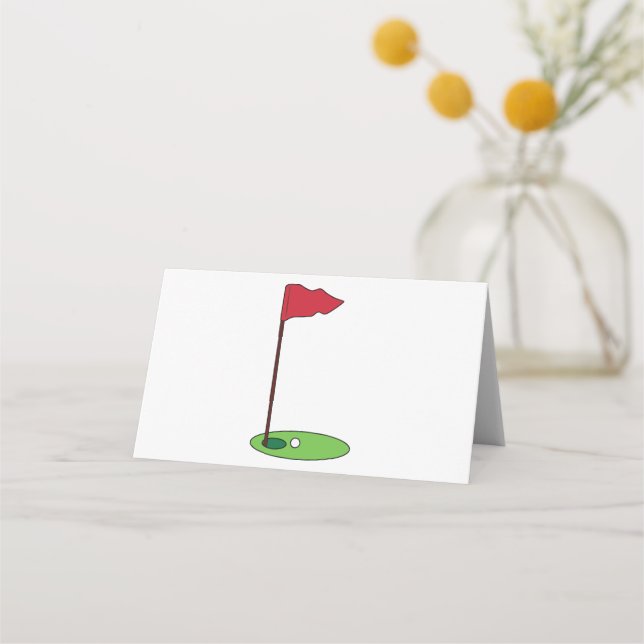 Carte De Placement Pin de golf (Devant)