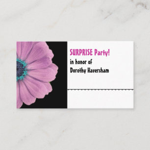 Carte De Placement Pink Daisy Surprise Anniversaire Table Place Card 