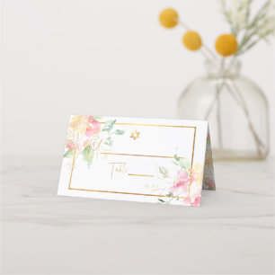Carte De Placement PixDezines Aquarelle Florale Sweetpeas