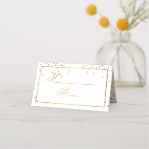Carte De Placement PixDezines Dazzled Faux Gold do-it-yourself arrièr
