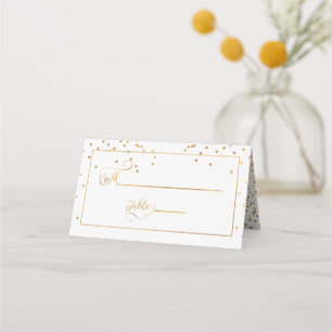 Carte De Placement PixDezines Faux éblouis Gold Confetti