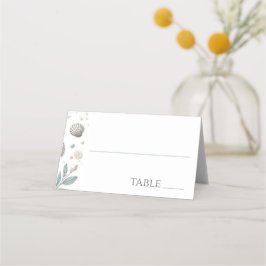 Carte De Placement Plage Pastel