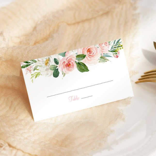 Carte De Placement Planche rose Quinceañera Plaqué Carte Rose (Créateur téléchargé)