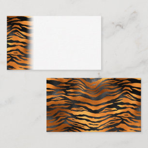 Carte De Placement Poster de animal de rayures de tigre Brown noir gl