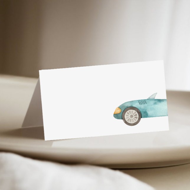 Carte De Placement Race Car Remplissez le buffet (Créateur téléchargé)