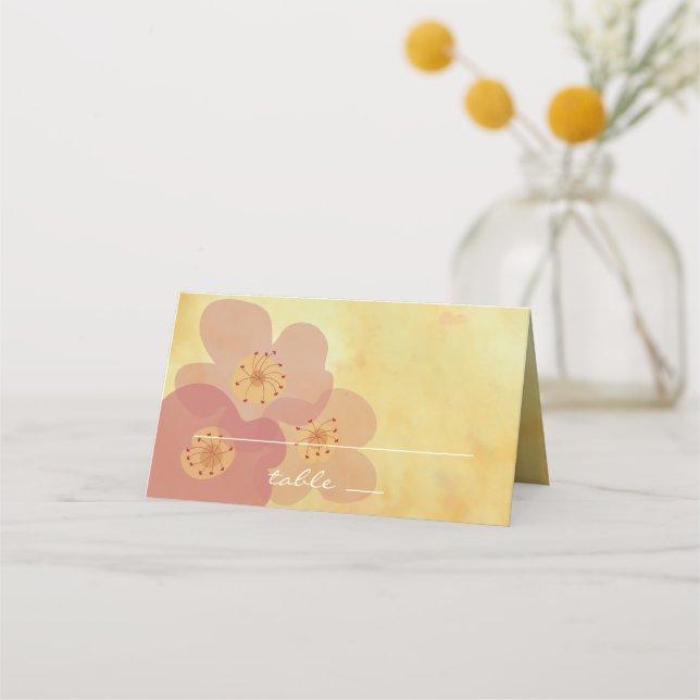 Carte De Placement Réception de mariage Carte de tente pliée Influenc (Devant)