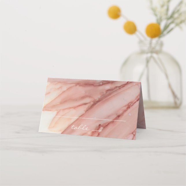 Carte De Placement Réception de mariage Carte de tente pliée Lovely i (Devant)