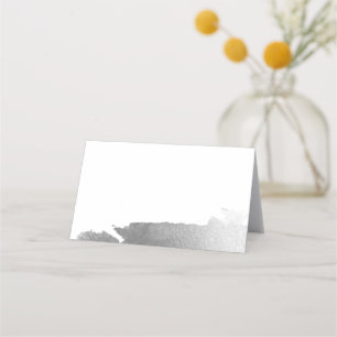 Carte De Placement RÉCEPTION DE MARIAGE élégant glam luxe doré argent