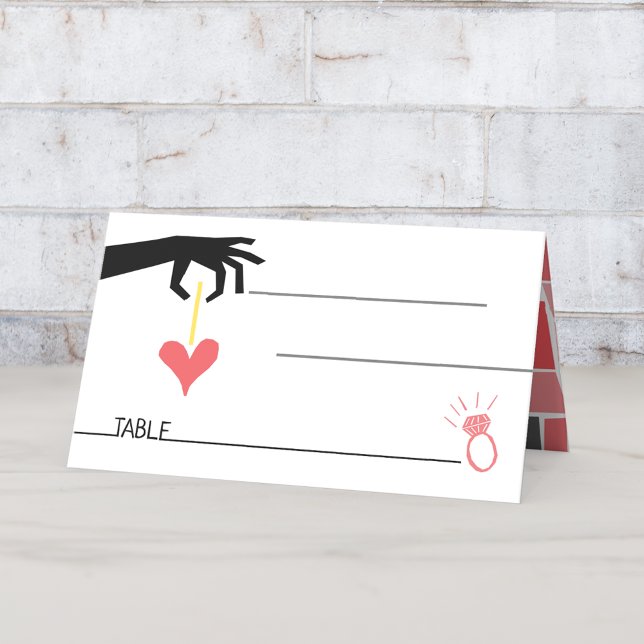 Carte De Placement Rétro 60s Mid-Century moderne Mariage géométrique (Créateur téléchargé)