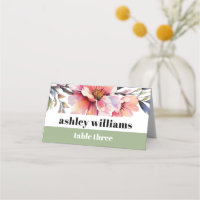 Rhododendron fleurs rose pêche typographie mariage