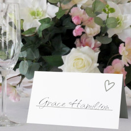 Carte De Placement Rien De fantaisie Juste Amour Minimaliste Mariage
