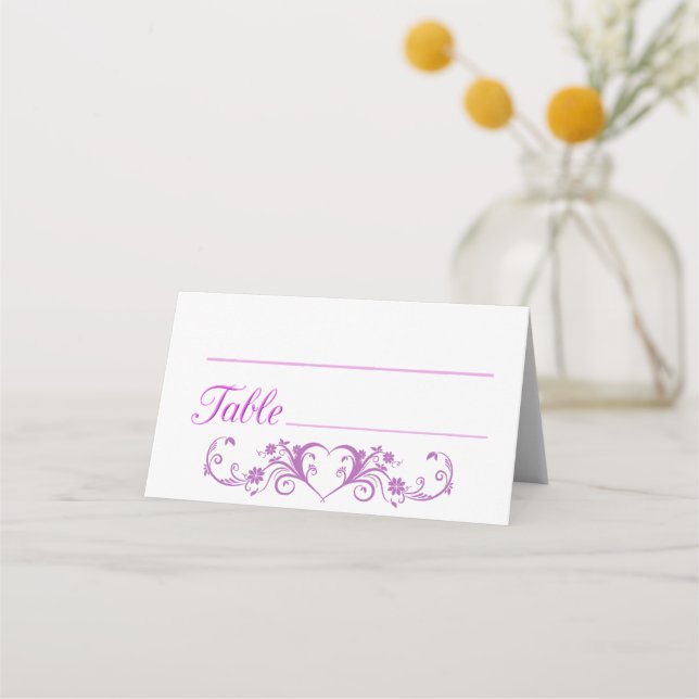 Carte De Placement Rose (Devant)