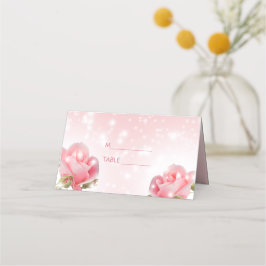 Carte De Placement Rose étincelant