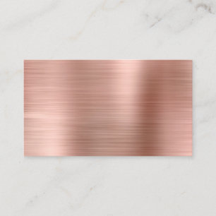 Carte De Placement Rose Gold Metallmer Blank
