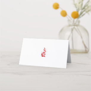 Carte De Placement Rose Madder, design floral Thunderbird