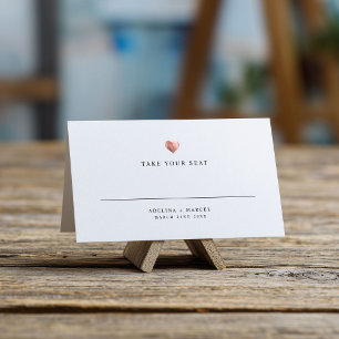 Carte De Placement Rose  moderne Gold Mariage Table Carte Place