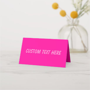 Carte De Placement Rose perse solide rose profond