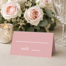 Rose Poussiéreux Simple Mariage Calligraphie Rose 