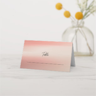 Carte De Placement Rose simple et élégant Mariage  table