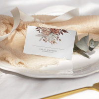 Rustic Automne Florals Noms Date Mariage