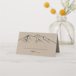 Carte De Placement Rustique Woodsy Mariage