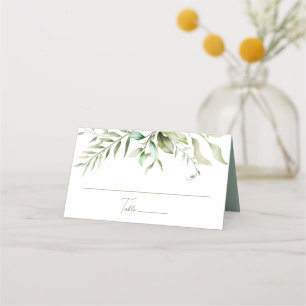 Carte De Placement Sage Green Eucalyptus Foliage Mariage botanique