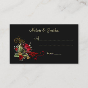 Carte De Placement Sang Rouge Roses Bandes Respiration Bébé Placer le