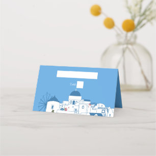Carte De Placement Santorin Destination Mariage de l'île grecque