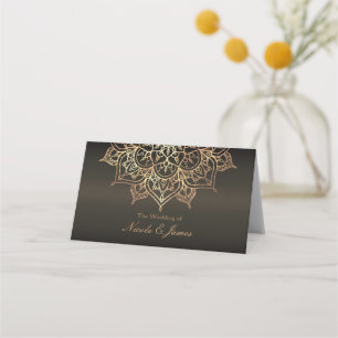 Carte De Placement Siège de table moderne en bronze marron terreux ma