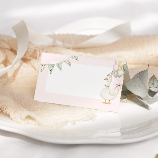 Carte De Placement Silencieux Goose Rose floral fête d'anniversaire N (Créateur téléchargé)