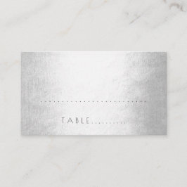 Carte De Placement Silver Minimalisme Mariage Escort Place Pack